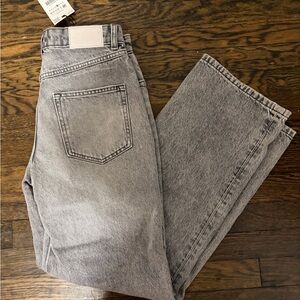 Brand new with tags Zara grey straight leg jeans
